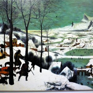 Pieter Bruegel - Cacciatori nella neve 1566 - 117x160