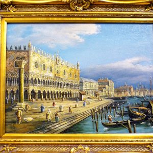 Canaletto Palazzo Ducale e Riva degli Schiavoni - 1730 - 30x40
