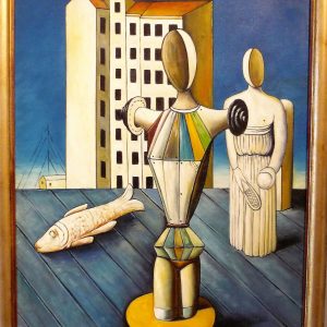 Carlo Carra' - Apparizioni 1918 - 70x50