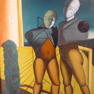 Giorgio De Chirico - Manichini in Piazza 1915 70x50