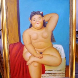 Fernado Botero - Nudo di Donna - 100x80