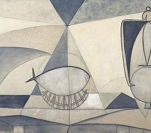 Pablo Picasso - Natura morta, à la bouteille à la sole à la aiguiere 1946 - 250x120