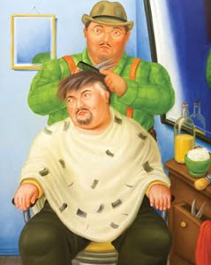 Fernando Botero - Dal Barbiere - 90x60